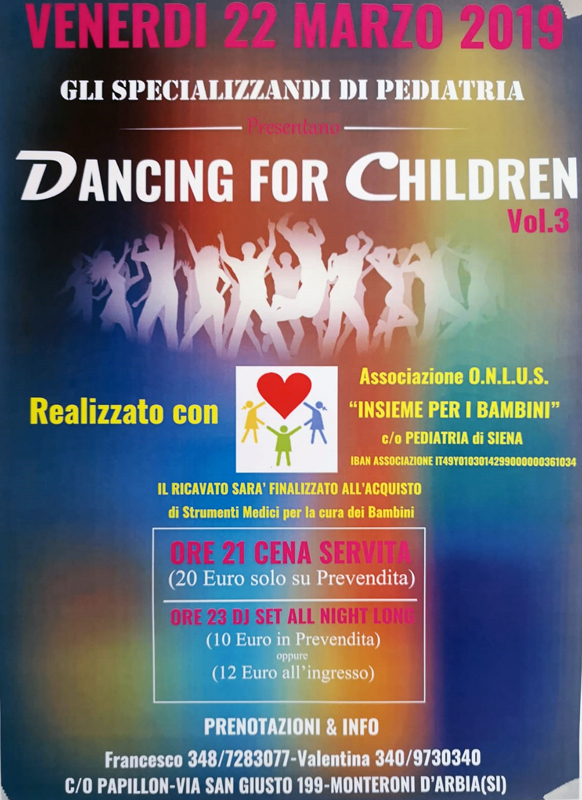 Iniziativa di beneficenza: “Dancing for Children vol.3”