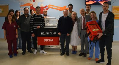 La generosità del Milan Club di Siena. Donato alla Terapia Intensiva Neonatale dell’Azienda ospedaliero-universitaria Senese uno zaino-trolley per il trasporto neonatale protetto