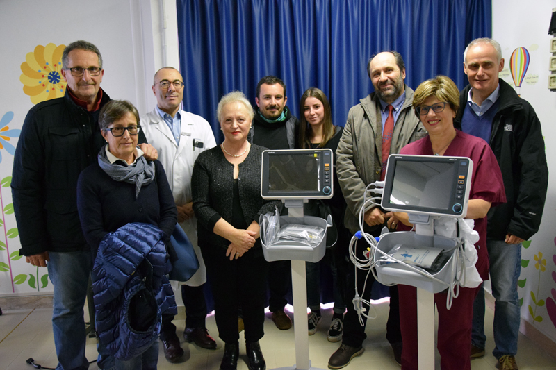 ATL Siena Onlus ed Hermann Route di Abbadia San Salvatore donano due monitor multiparametrici alla Pediatria dell’Azienda ospedaliero-universitaria Senese