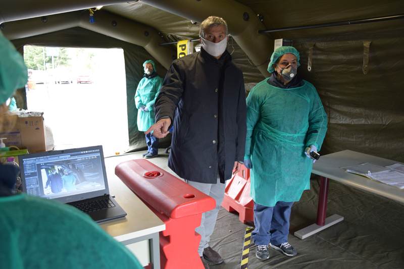 Nuova innovazione ai check-point di ingresso all’ospedale: attivati i termoscanner