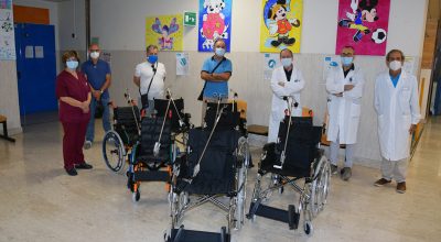 Pensione di solidarietà: gruppo di ex ferrovieri dona 8 carrozzine per i piccoli pazienti delle Scotte