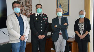 Il colonnello Di Pace porta i suoi saluti alla direzione aziendale e ai professionisti dell’ospedale