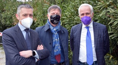 Il Presidente Eugenio Giani in visita all’ospedale di Siena: «La direzione aziendale sta svolgendo un grande lavoro. In prima linea contro il Covid ma la Toscana sta reggendo»