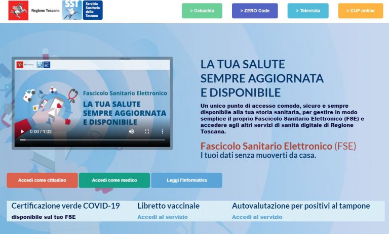 Fascicolo Sanitario Elettronico Regione Toscana