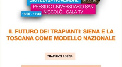 L’attività trapiantologica senese e toscana protagonista al Festival della Salute