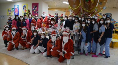 Banda Bassotti porta i regali di Natale ai bambini ricoverati nel Dipartimento della Donna e dei Bambini
