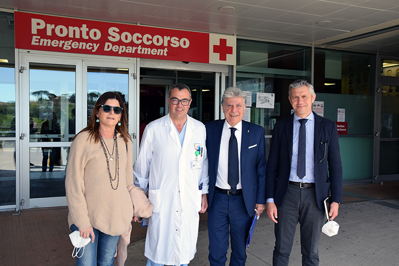 Visita del coordinatore dell’Organismo Toscano per il Governo Clinico al Pronto Soccorso dell'ospedale di Siena