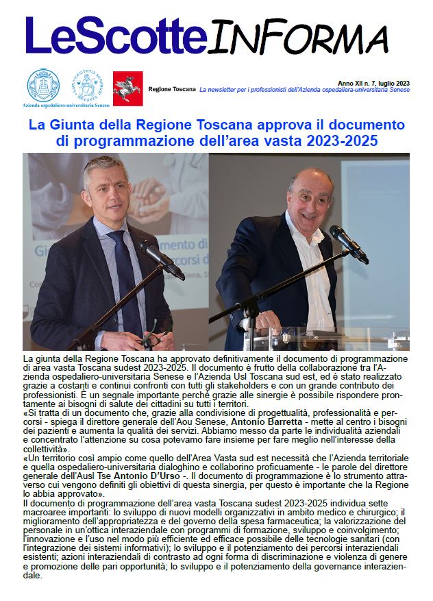 Scotte Informa prima pagina luglio 2023