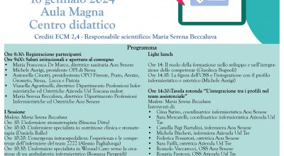 Focus sull’evoluzione delle competenze assistenziali: martedì 16 gennaio l’Aou Senese apre le sue porte al confronto tra professionisti