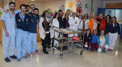 Carnevale alle Scotte: maschere e dolci con la visita della Banda Bassotti per i piccoli pazienti del Dipartimento della Donna e dei Bambini