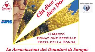 8 marzo: mimose per le donatrici del Centro Emotrasfusionale dell’Aou Senese offerte dalle associazioni di volontariato