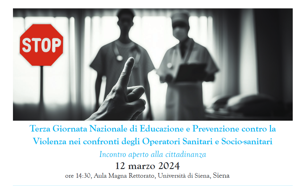 Terza Giornata di educazione e prevenzione contro la violenza nei confronti degli operatori sanitari e socio-sanitari