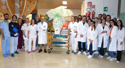 Un grande uovo di Pasqua per la Pediatria dell’Aou Senese dalla carrozzeria La Suprema