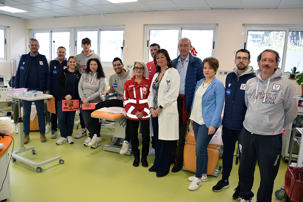 Un canestro di generosità: Virtus Siena dona il sangue all’Aou Senese insieme alla Croce Rossa Italiana
