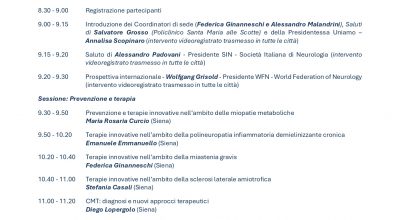 Giornata per le Malattie Neuromuscolari, a Siena giornata di confronto tra professionisti