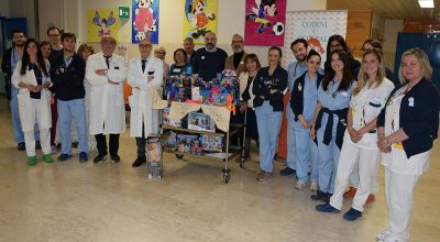 Codini e occhiali ODV dona giochi alla Pediatria