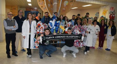 Uova di Pasqua per i piccoli pazienti dell’Aou Senese da parte della Curva Lorenzo Guasparri