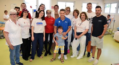 Giornata Mondiale del Donatore di Sangue, all’Aou Senese testimonial d’eccezione il Mangia 2025 Duccio Marsili