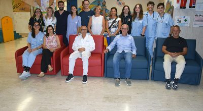 ATL, donate quattro poltrone letto alla Pediatria