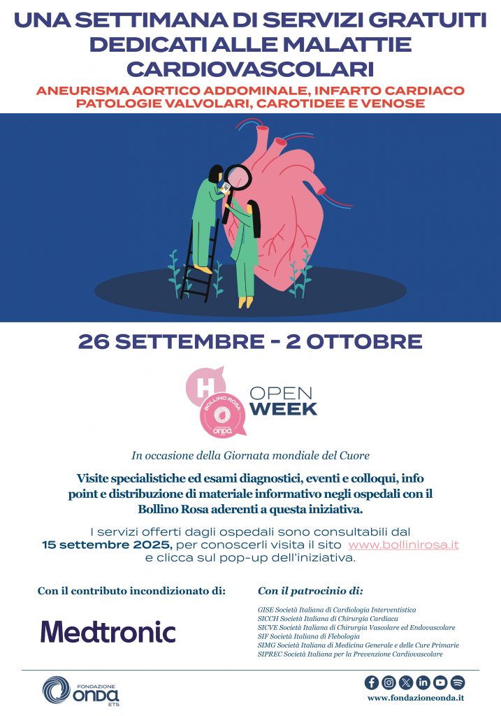 Giornata mondiale del Cuore, all’Aou Senese Open Week di Fondazione Onda ETS